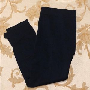 F21 • navy blue crop 3/4 length leggings